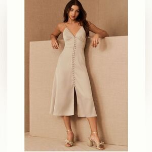 BHLDN Maren Satin Charmeuse Dress